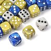 30Pcs 3 Colors Opaque Acrylic Beads MACR-FS0002-30-2