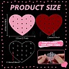 36Pcs 3 Colors Acrylic Earring Display Board EDIS-PH0001-96-2