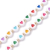 Opaque Acrylic Beads Mobile Straps HJEW-JM00590-01-3