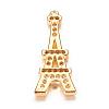 Brass Micro Pave Cubic Zirconia Pendants ZIRC-P060-07G-2