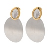 Titanium Steel Stud Earrings for Women EJEW-C110-05GP-1