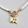 304 Stainless Steel Pendant Necklaces NJEW-B0001-02G-2