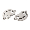 Non-Tarnish 201 Stainless Steel Connector Charms STAS-Q245-19P-2