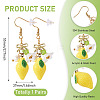304 Stainless Steel Dangle Earrings EJEW-TAC00031-01-3