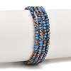 Electroplate Glass Beads Stradns EGLA-H114-02A-07-1