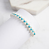 Natural Turquoise Weave Shell Pearl Beaded Bracelets BJEW-L692-006G-5