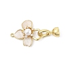 Brass Enamel Fold Over Clasps LS-KK-U059-05G-1