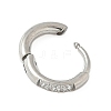 316 Stainless Steel Micro Pave Clear Cubic Zirconia Hoop Cartilage Earrings WG9FB89-04-2