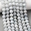 Natural Aquamarine Beads Strands G-R446-8mm-04-01-1