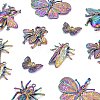 12Pcs 6 Style Insects Themed Alloy Pendants FIND-LS0001-02-4