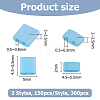 300Pcs 2 Styles 2-Hole Opaque Colours Glass Seed Beads SEED-HS0001-06C-2
