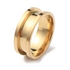 201 Stainless Steel Grooved Finger Ring RJEW-WH0004-32C-G-1
