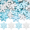 36Pcs 2 Colors Luminous Opaque Acrylic Beads OACR-SC0002-77-1