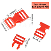   60Pcs 6 Colors Plastic Side Release Buckles FIND-PH0004-18-4