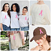 Awareness Ribbon Nylon Brooch JEWB-WH0056-008A-7