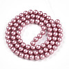 Baking Painted Pearlized Glass Pearl Bead Strands HY-N002-5mm-C01-3