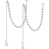 Alloy Crystal Rhinestone Flower Link Invisible Non-Slip Sexy Shoulder Straps AJEW-WH20054-198-7