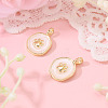 2Pcs Brass Enamel Pendants KK-TADJ0001-15B-4