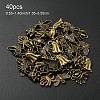 40Pcs 5 Styles Halloween Themed Tibetan Style Alloy Pendants Sets TIBEP-YW0002-02-1