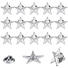 30Pcs Zinc Alloy Star Brooches FIND-FH0011-52P-1