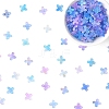 50G Metal Enlaced Acrylic Bead Caps OACR-YW0003-99K-1
