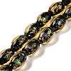 Handmade Dichroic Foil Glass Beads Strands DICH-U001-12C-1