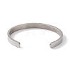 304 Stainless Steel Star Cuff Bangles BJEW-F464-P-01-3