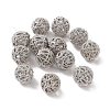 Rack Plating Brass Hollow Beads KK-P219-01B-P-1