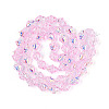 Electroplate Transparent Glass Beads Strands EGLA-N020-03D-2