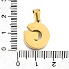 Golden 304 Stainless Steel Pendants STAS-K300-01G-G-3