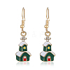 Simple Christmas Alloy Dangle Earrings LJ9715-6-1