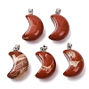 Natural Red Jasper Pendants G-F820-02L-09-1