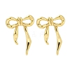 304 Stainless Steel Bowknot Stud Earrings for Women EJEW-U020-20G-1