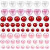 Spray Painted ABS Plastic Imitation Pearl Beads OACR-YW0002-20A-2