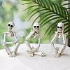 Halloween Theme Resin Skeleton Display Decorations PW-WG47124-02-2