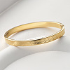 304 Stainless Steel Swirl Pattern Hinged Bangles for Women WG1BED9-01-1