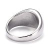 304 Stainless Steel Finger Rings STAS-H101-01P-9-4