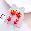 Alloy Plastic Clip-on Earrings for Kid WG21FF0-13-1