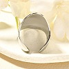 304 Stainless Steel Wide Open Cuff Rings for Unisex RJEW-R010-01S-2