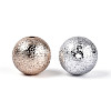 Textured Plating Opaque Acrylic Beads X-PACR-T019-02M-3