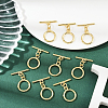 15 Sets Brass Toggle Clasps KK-BBC0021-10-4