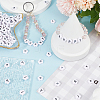 300Pcs Opaque Spray Painted Acrylic Beads SACR-SP0001-06-3