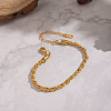 304 Stainless Steel Singapore Chain Bracelets for Women AF5599-1-6