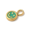 Ion Plating(IP) 304 Stainless Steel Enamel Charms STAS-G351-03G-02-2