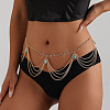 Bohemian Alloy with Teardrop Resin Charm Tassel Waist Chains for Women FS-WGCBA85-01-3