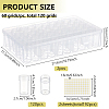 120 Grids Mini Round Plastic Jewelry Screw Top Bead Jars Sets AJEW-WH0348-305-2