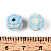Painted Opaque Acrylic Beads OACR-T029-02H-3