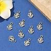 Tibetan Style Alloy Frog Charms X-TIBEP-O009-28-5