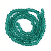 Frosted Transparent Glass Beads Strands GLAA-N016-4mm-04-2