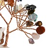 Natural Tiger Eye & Rose Quartz & Amethyst Chips Tree of Life Decorations DJEW-A017-01L-4